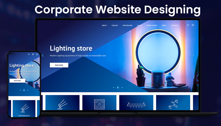 Professional corporate website design service by SiteCroft - Custom business websites with modern responsive design and SEO optimization