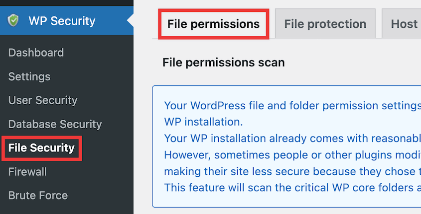 AIO WP Security Permissions